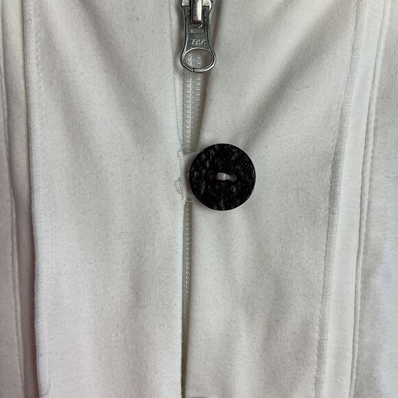 Neon Buddha Womens Ivory Shacket Full Zip Button Down with Pockets Size Small - Picture 8 of 13